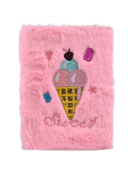 ANTECKNINGSBOK FLUFFY ICECREAM