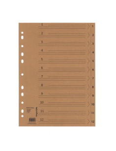 REGISTER 1-12 KRAFTPAPPER