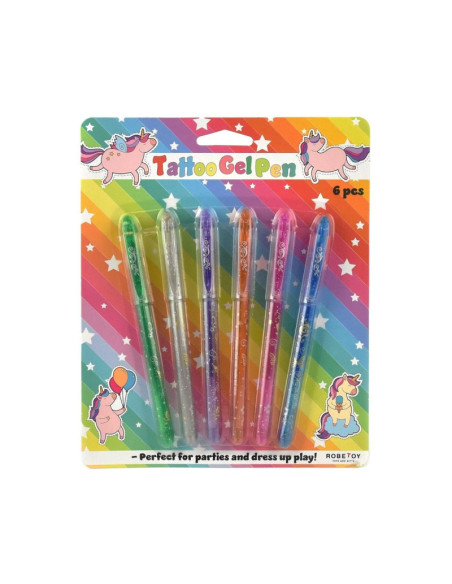 TATTOO GEL PEN 6-PACK