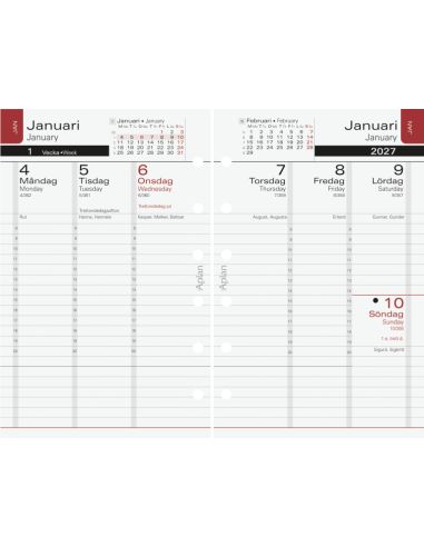 26-27 APLAN POCKET EXECUTIVE REFILL 18MÅN