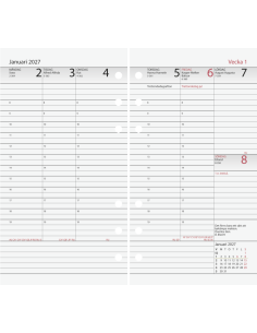 26-27 APLAN DIARY MANAGER REFILL 18MÅN