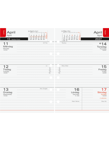 26-27 APLAN POCKET CLASSIC REFILL 18MÅN