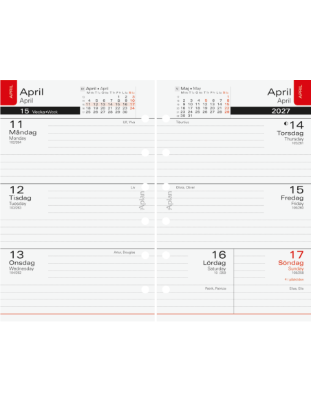 26-27 APLAN POCKET CLASSIC REFILL 18MÅN