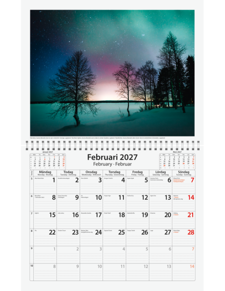 2027 SVERIGE SEVÄRDIGHETER