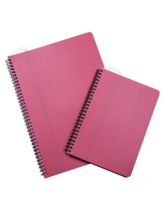 KOLLEGIEBLOCK A5 PLASTOMSLAG RÖD