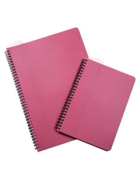 KOLLEGIEBLOCK A5 PLASTOMSLAG RÖD