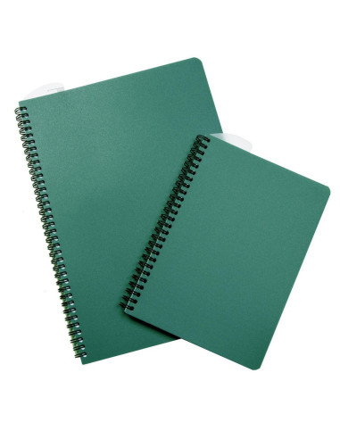 KOLLEGIEBLOCK A5 PLASTOMSLAG GRÖN