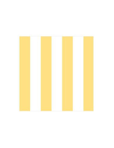 SERVETT VIT GUL RAND