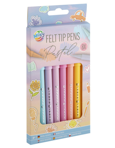 FIBERPENNOR PASTELL 8P