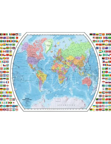 1000B POLITICAL WORLD MAP