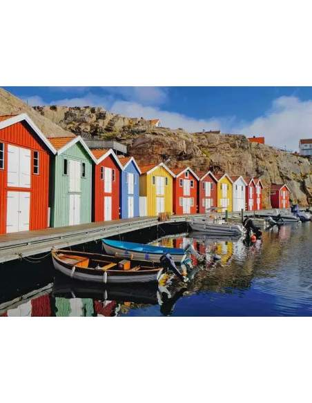 100B COLORFUL HOUSES SWEDEN