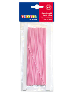 ELASTISK SNODD ROSA 25M