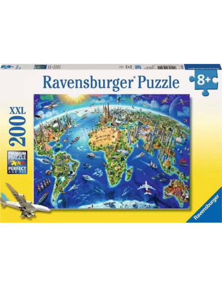 200B WORLD LANDMARKS MAP