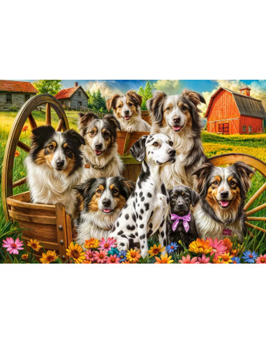 1000B HAPPY DOGS COUNTRYSIDE