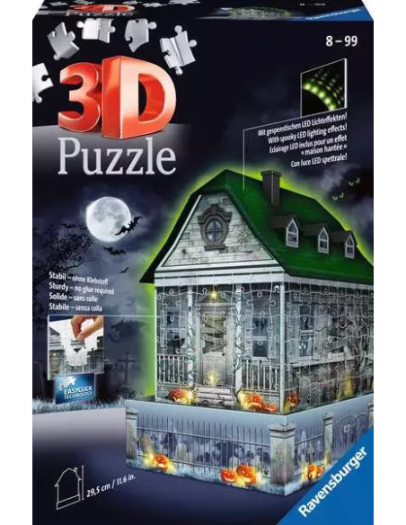 216B 3D HAUNTED HOUSE W LIGHT