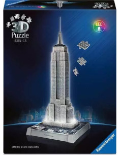 241B 3D ICONIC EMPIRE STATE W LIGHT