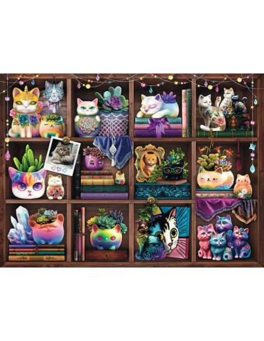 500B CUBBY CATS AND SUCCULENTS