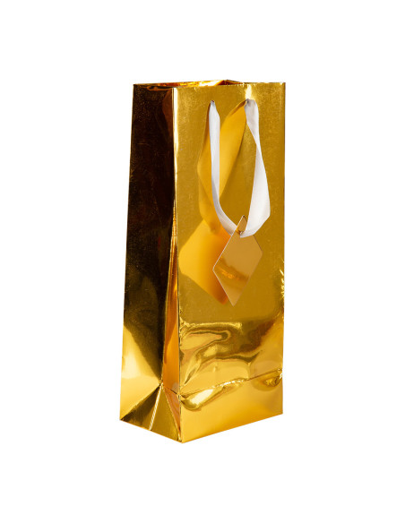 PRESENTPÅSE VIN GULD