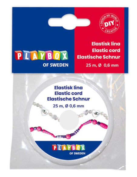 ELASTISK SNODD TRANSPARENT 25M