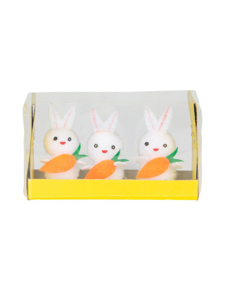CHENILLE RABBITS 3P