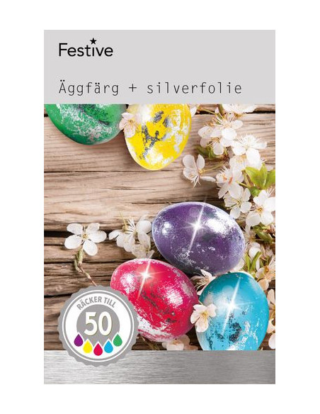 ÄGGFÄRG FOLIE SILVER