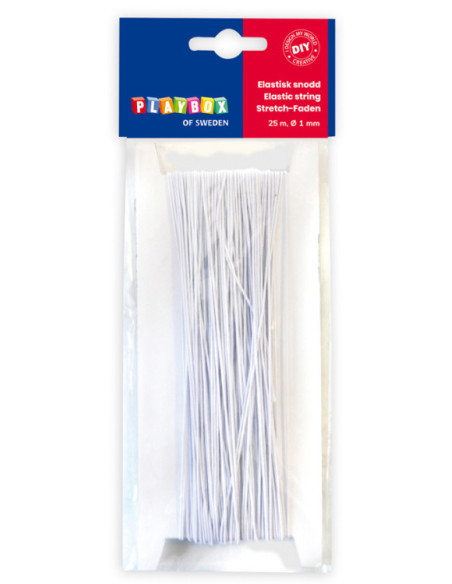 ELASTISK SNODD VIT 25M