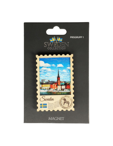 SOUVENIR MAGNET TRÄ RIDDARHOLMEN