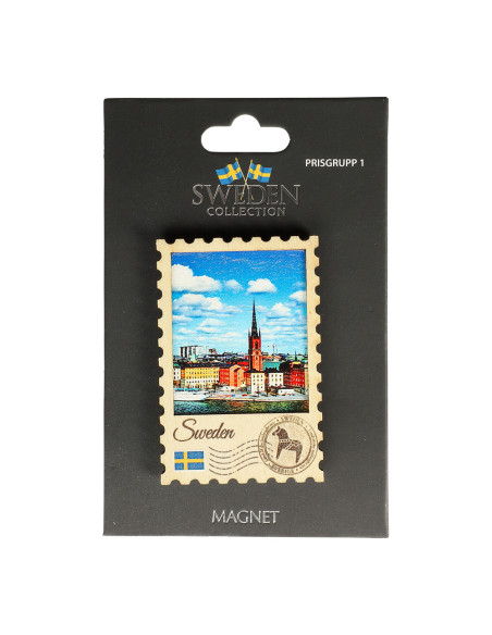 SOUVENIR MAGNET TRÄ RIDDARHOLMEN