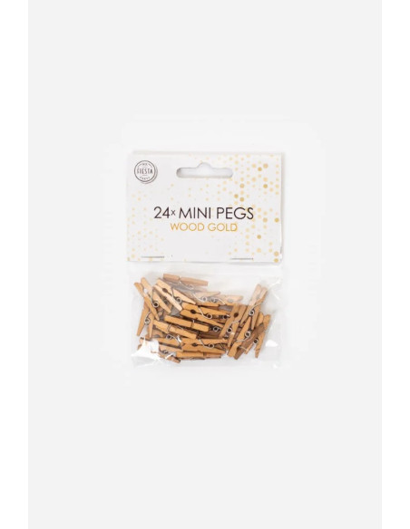KLÄDNYPOR MINI GULD 24P