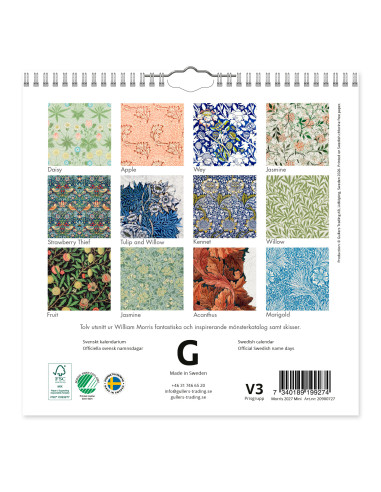 2027 WILLIAM MORRIS MINI