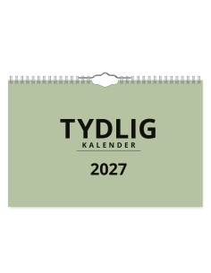 2027 TYDLIG VÄGGKALENDER