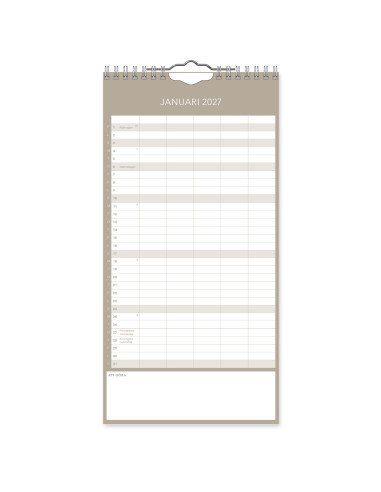 2027 FAMILJEKALENDER CLEAN