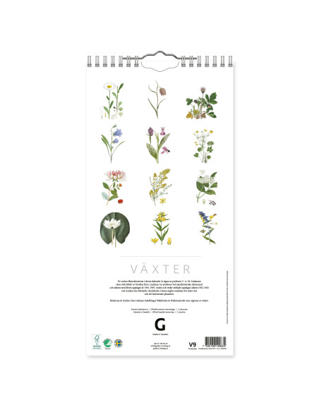 2027 FAMILJEKALENDER VÄXTER