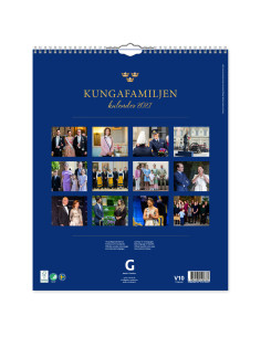 2027 KUNGAFAMILJEN VÄGGKALENDER 2