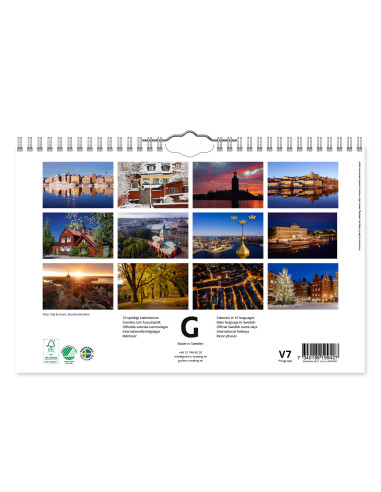 2027 STOCKHOLM VÄGGKALENDER