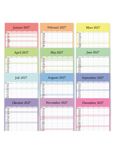 2027 FAMILJEKALENDER FÄRG 2