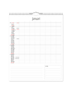2027 FAMILJEKALENDER XL 8 KOLUMN 2