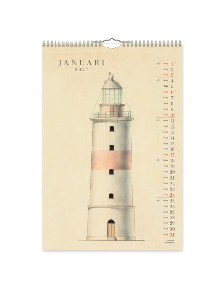 2027 SVENSKA FYRAR VÄGGKALENDER