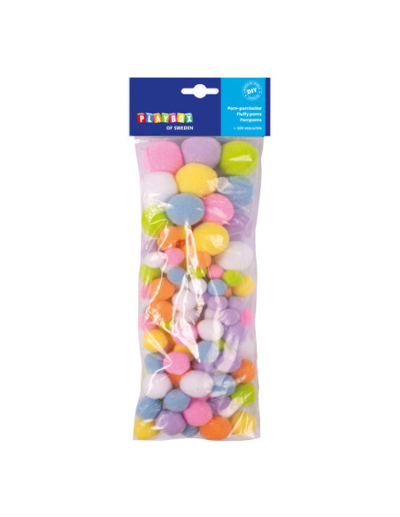 FLUFFY POMS PASTEL