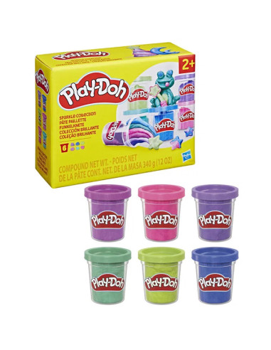 PLAY DOH 6P SPARKLE
