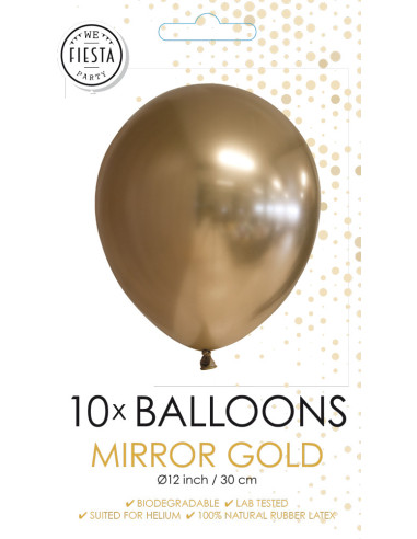 BALLONGER CHROME GULD 10P
