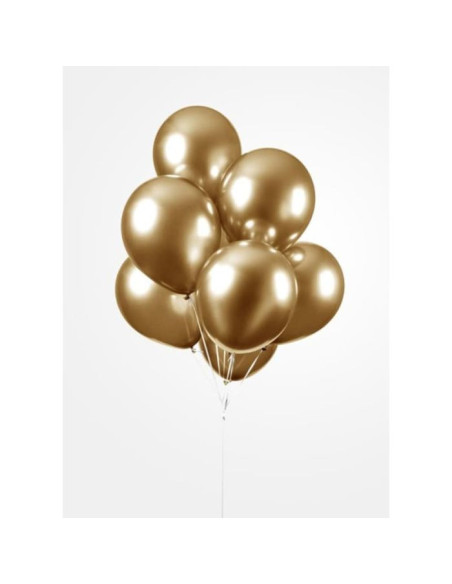 BALLONGER CHROME GULD 10P