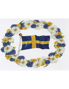 SERVETT KRANS FLAGGA