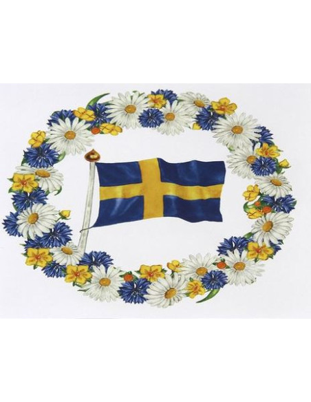 SERVETT KRANS FLAGGA