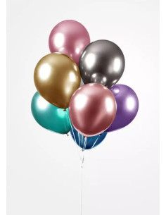 BALLONGER CHROME 30CM 10P